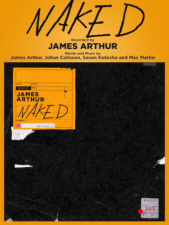 Naked Sheet Music By James Arthur For Piano Keyboard And Voice Noteflight