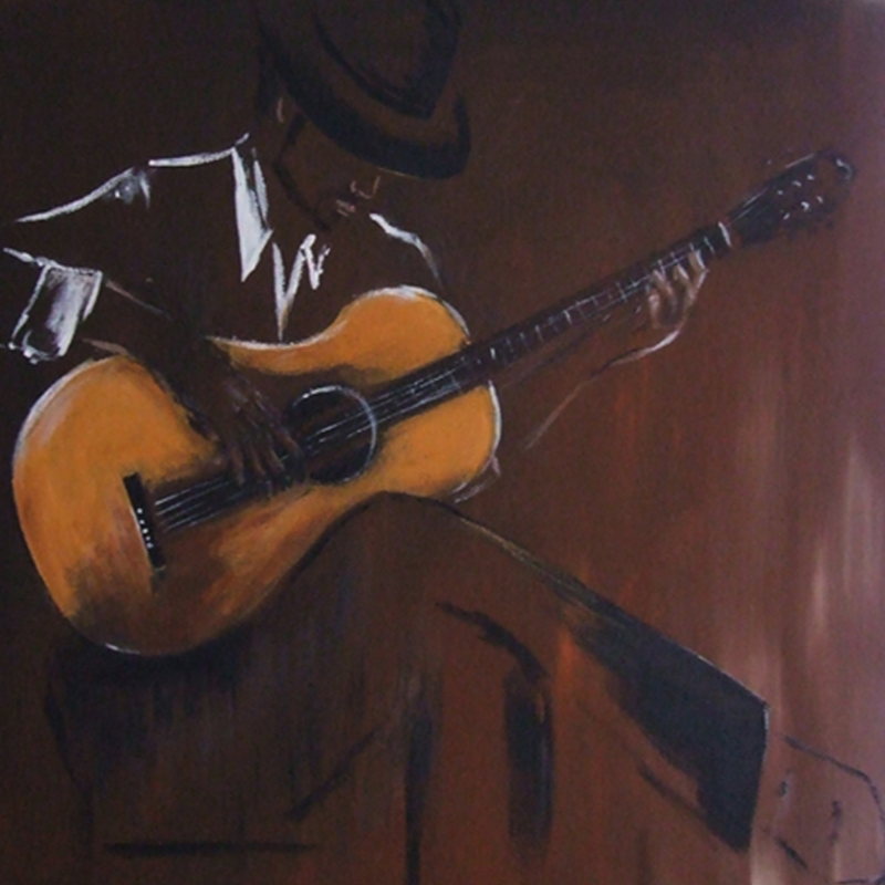 Играет испанская гитара. Гитара в живописи. Гитара на картинах художников. Мужчина в шляпе с гитарой. Музыканты в живописи.