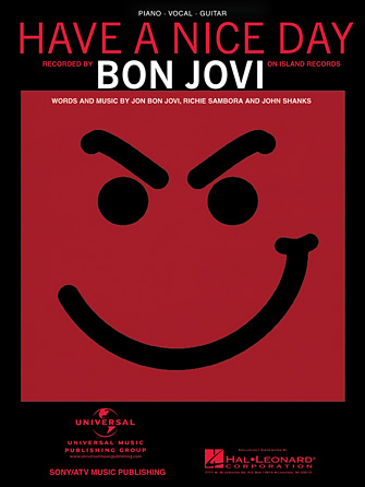bon jovi have a nice day piano songbook pdf