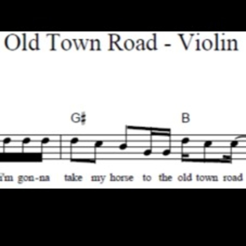 Old Town Road Violin Sheet Music By Bsr For Violin Noteflight