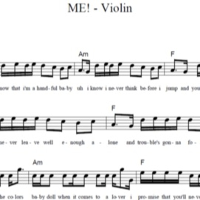 Me Violin Partitura Creada Por Bsr Para Violin Marketplace De Noteflight