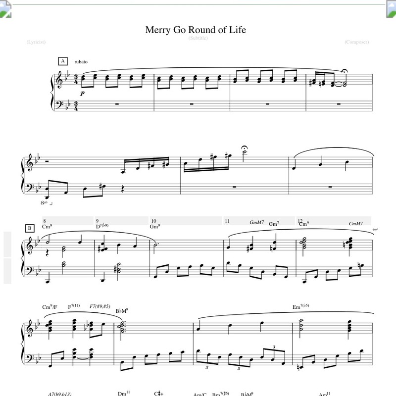 Merry go Round of Life на пианино. Merry go Round Ноты для фортепиано. Joe Hisaishi Merry-go-Round Ноты для фортепиано. Merry go round joe hisaishi