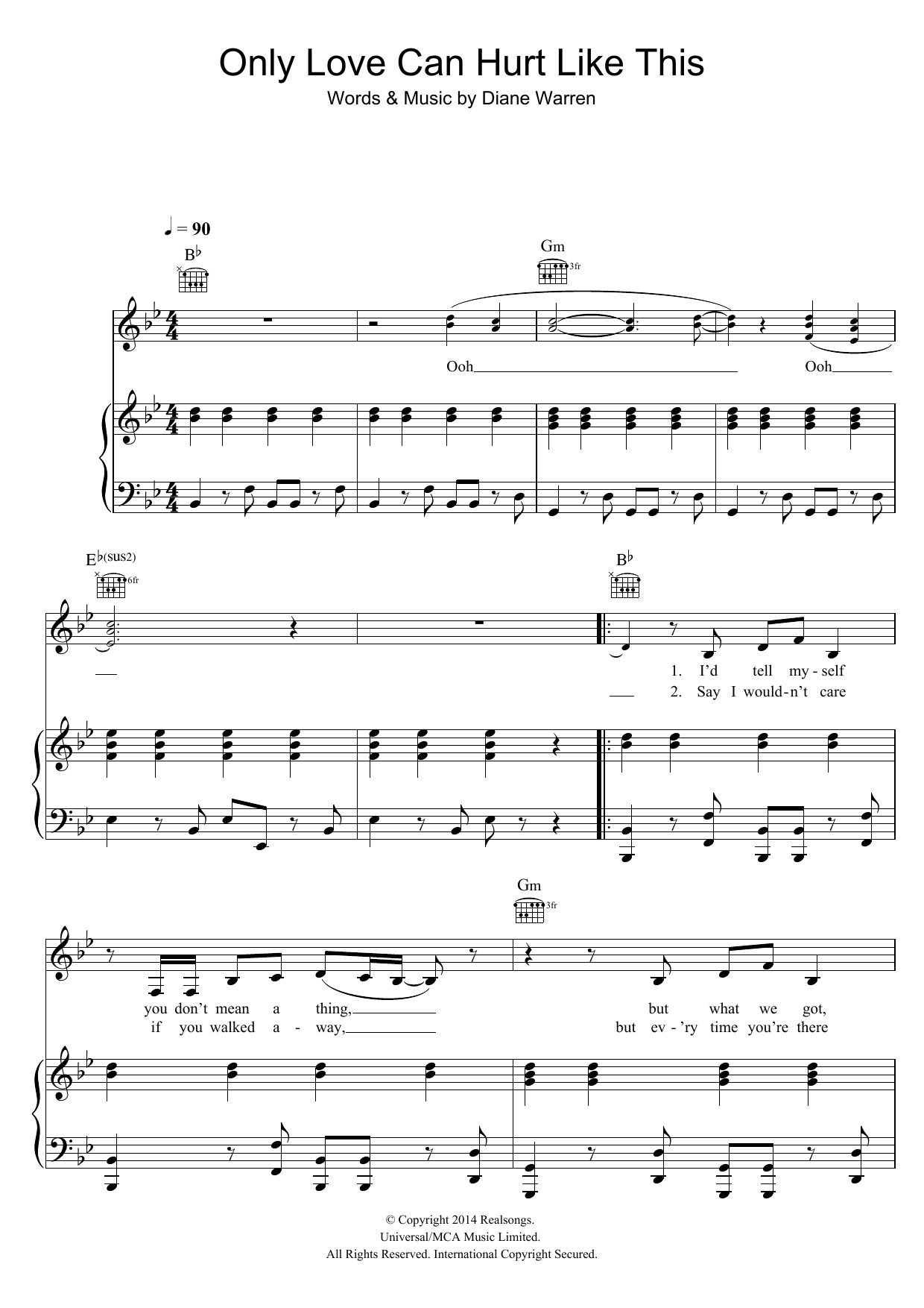 Only Love Can Hurt Like This Sheet Music By Paloma Faith For Piano