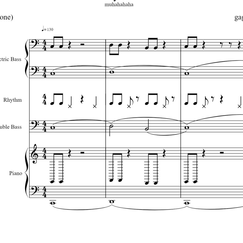 Crazy Train Free Sheet Music By Gagepars For Small Ensemble Noteflight