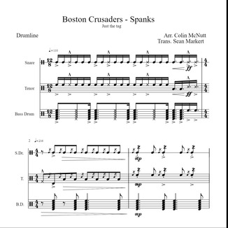 boston crusaders spanks Sheet music for Synthesizer, Trumpet other