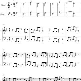 21 Guns Duet for Oboe and Baritone