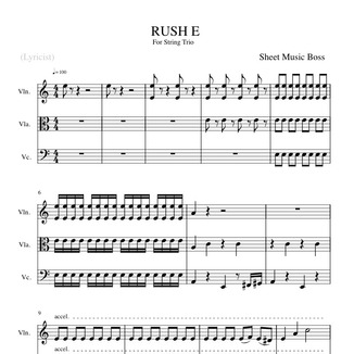 RUSH E Free Sheet Music by Sheet Music Boss/Arr. Owen Shen for ...